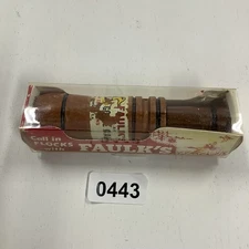 VTG Faulks Goose Call CH-44 Brown Wood  World Champion With Box And Instructions