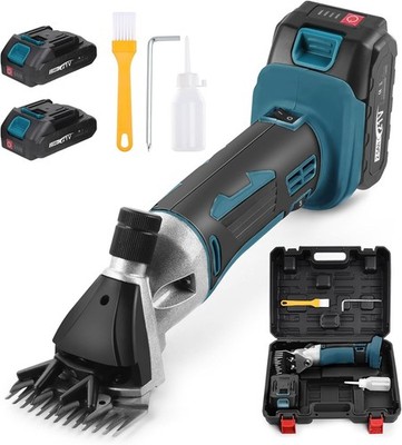 Cordless Electric Professional Sheep Shears, Sheep Clippers with 2 PCS Rechargea