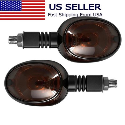 1 Pair Turn Signal Indicator Lamps Smoked For Buell Blast 2000-2010 X1 1999-2002