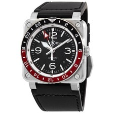 Bell and Ross BR03 GMT Automatic Black Sunray Dial Coke Bezel Men's Watch