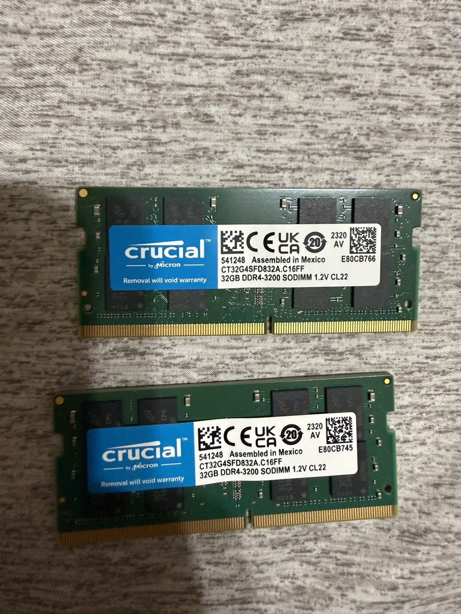 Crucial DDR4 SDRAM 64 GB Total Capacity Memory (RAM) for sale | eBay