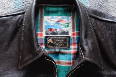 Aero Premier Highwayman Leather Jacket Size 38 Vicenza Dark Seal