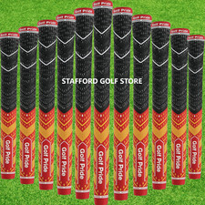Golf Pride MCC Plus 4 Teams Grips Red/Yellow Standard Midsize CORE .60 Round New