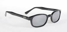 KD's Original Sunglasses, Black Frame / Silver Mirror Lens