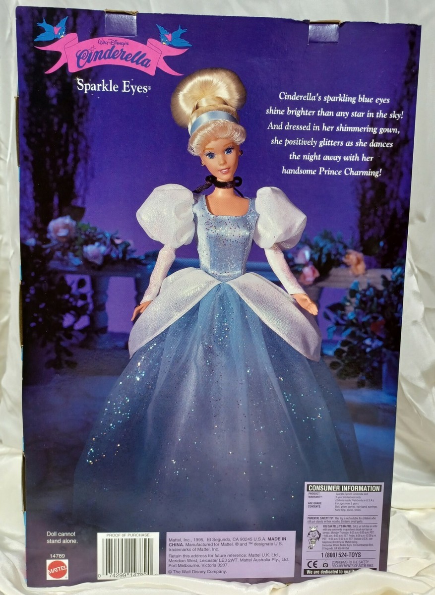 Walt Disney's Sparkle Eyes Cinderella Doll #14789 New NIB
