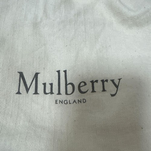 Mulberry Handbag Shoulder Bag Mini Alexa Heavy Grain Leather White Women's Auth - Picture 7 of 10