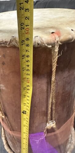 VINTAGE NATIVE AMERICAN HANDMADE LARGE POW WOW TAOS DRUM - Picture 2 of 10
