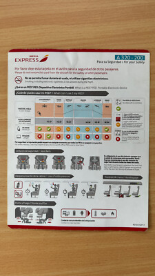 Iberia Express A320 Safetycard