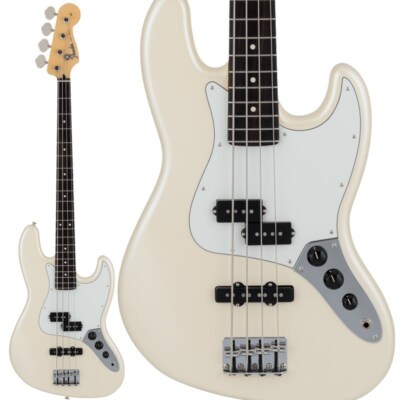 Fender 2024 Collection Hybrid II Jazz Bass PJ Olympic Pearl