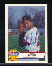 1993 Fleer PROCARDS HARRISBURG SENATORS #260 Miguel Batista signed auto tough