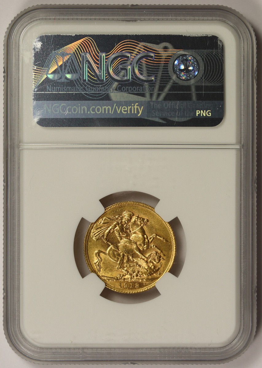 1913 Great Britain Gold 1 Sovereign MS 61 NGC | eBay