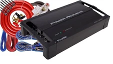 Power Acoustik RZ4-1200D 4 Channel 1200W Amplifier + 4 Gauge 4 Channel Amp Kit