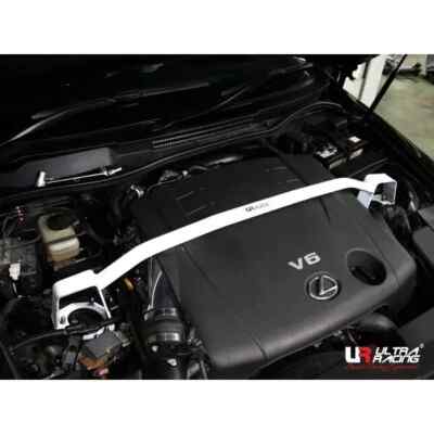 FOR 2010-13 LEXUS IS-F V8 5.0 ULTRA RACING 2-POINTS FRONT STRUT BAR TOWER BRACE