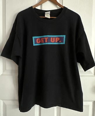 Vintage 90s Nike Get Up Way Up! Street Ball Basketball T-Shirt Barkley Jordan Lg