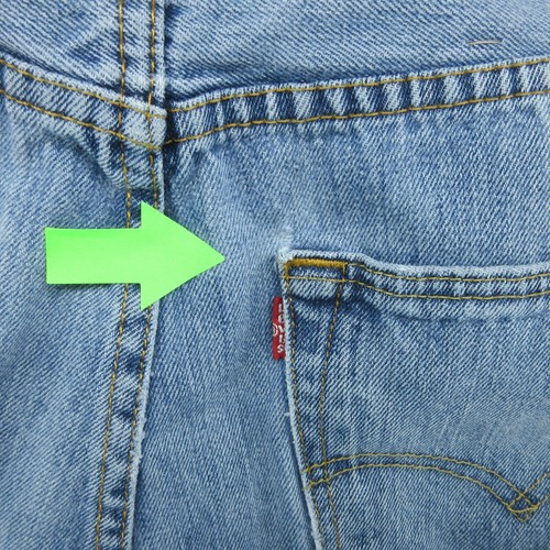 Levis Jeans Mens 35x34 (Fits 33x32) Blue 501 Straight Button Fly American Denim - Picture 18 of 24