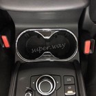 Car Front Water Cup Holder Cover For Mazda CX-5 KF 2017-2025 Chrome Accessories