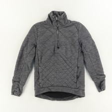 Lululemon Forever Warm Pullover Solid Mock Sweater Gray Women's 2