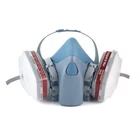 Half Face Respirator Painting Spraying Gas Mask For 7502 Silicone Safety Protect