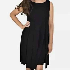 NEW CABI Size 6 Empire Flapper Crepe Dress Black Sleeveless