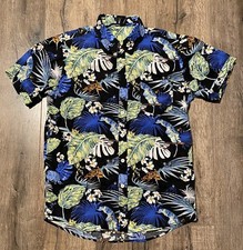 Disney Pixar A Bugs Life Hawaiian Button Down Small All Over Print Shirt