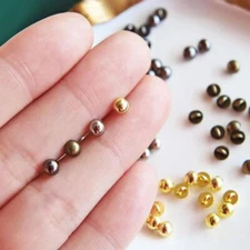 Mini Metal Round Shank Buttons, Doll Mini Buttons, in4 Colors Note: Random Send）