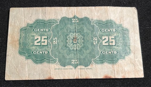 Canada 1900 25 Cents - Saunders - Shinplaster - Picture 2 of 2
