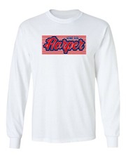 Philadelphia Phillies HOME RUN HARPER Baseball Fans Long Sleeve T-Shirt