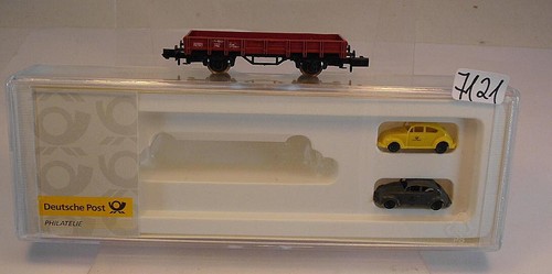 Arnold Spur N 1/160 Nr. 0406 Niederbordwagen Post-Käfer der DB OVP #7121 | Condition: Gebraucht