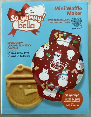 So Yummy Bella Mini Dunker Waffle Maker Snowman
