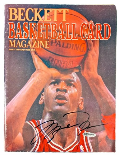 Michael Jordan Signed 1990 Beckett #1 Magazine Bulls HOF Upper Deck/UDA