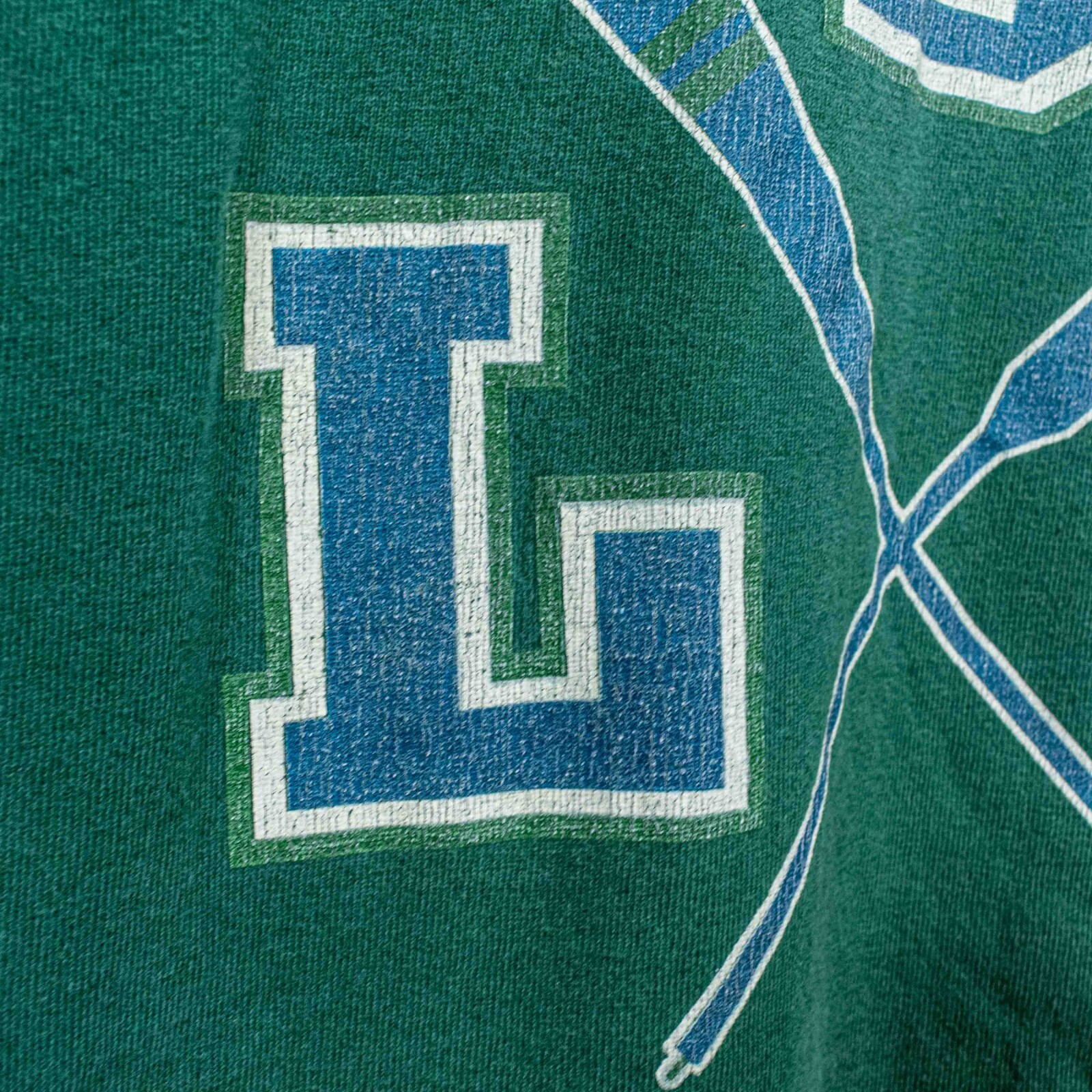 FILA T shirt LBI Long Beach Island remi canottaggio maglia sbiadita sole corta XL VINTAGE anni 90