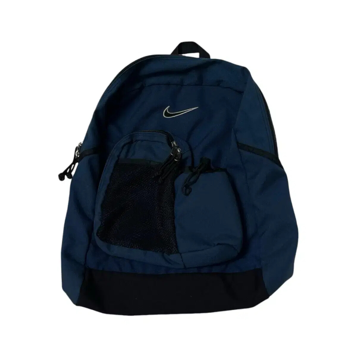 90s Nike Old School Y2K Swoosh Navy Pocket Backpack Bag | eBay