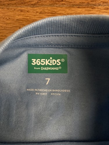NWT! Boys GARANIMALS Blue Dinosaur Prehistoric Dino King Short Sleeve Shirt Sz 7 - Picture 4 of 7