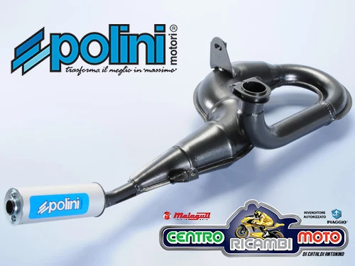 Silencieux D'Échappement Polini Vespa PX 125 150 TS Sprint Veloce En ALUMINIUM - Photo 1/1