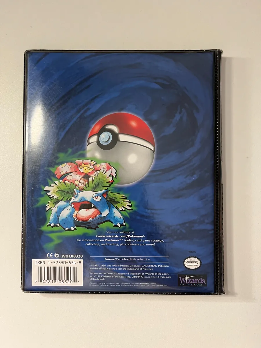 Album Binder Pokémon Set de Base Vintage Wizards 1999 Superbe Etat