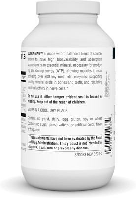 Ultra-Mag High-Efficiency Magnesium Complex - Maintains Muscle & Nerve Functi...