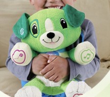 My Pal Scout Leap Frog Plush Dog Interactive Puppy Toy Learning 12" 2014 Works