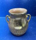 Vtg Stangl Pottery Handpainted 22kt Granada Gold Vase MCM #2016 with sticker tag