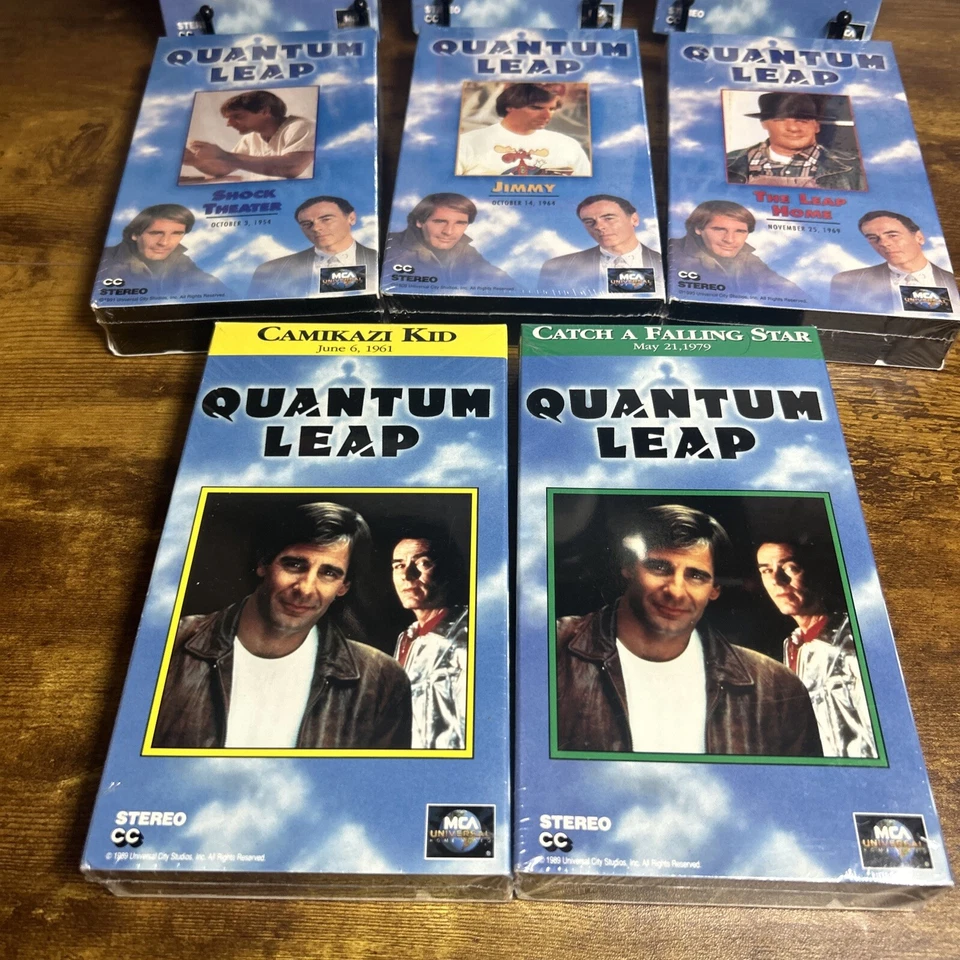 Quantum Leap VHS Bundle (8 VHS Tapes, 1993) TV Series- All MCA Watermark Sealed - Image 2 of 4