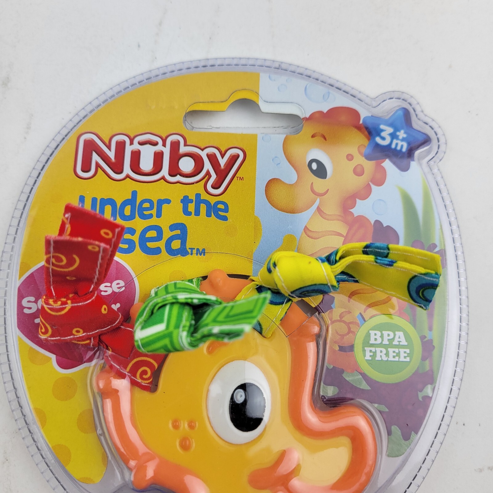 Nuby Under The Sea Seahorse Teether. 3+months New 