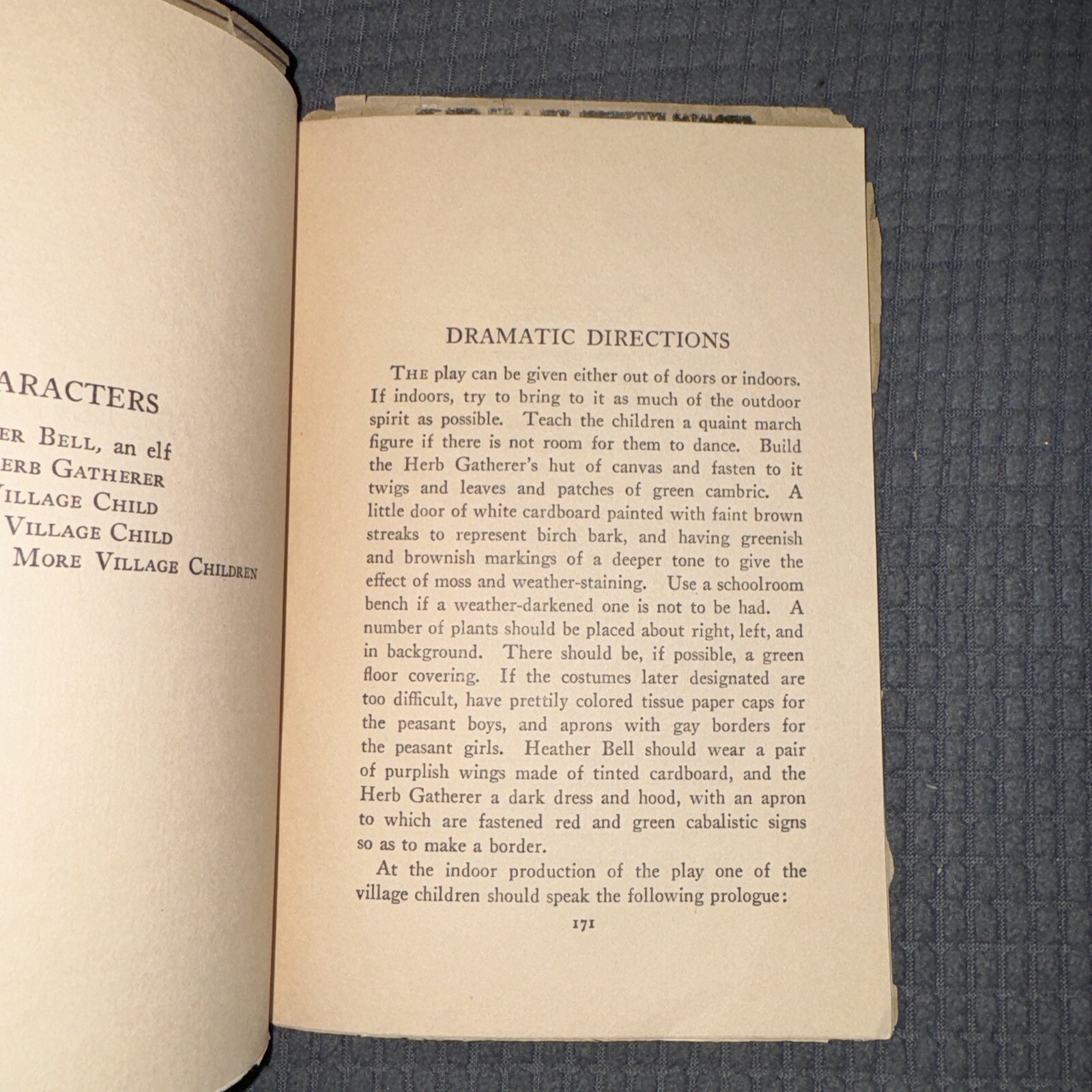 Samuel French The Elf Child by Constance D’Arcy Mackay 1909 Henry Holt Vintage