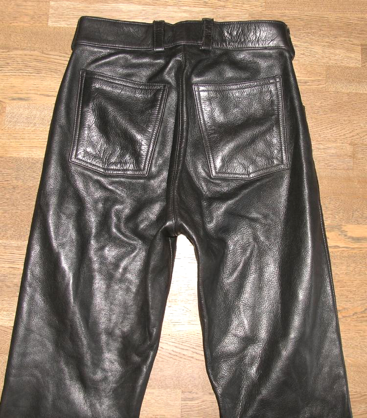 Lederjeans Bikerjeans Lederhose In Schwarz