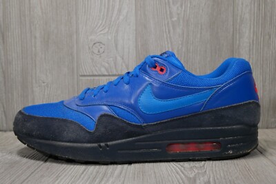 (7/10 Pretty Good Cond) Nike Air Max 1 FB Photo Blue Obsidian Shoes Mens US 13