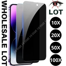 Bulk Lot For iPhone 14 Pro Max Anti-Spy Privacy Tempered Glass Screen Protectors