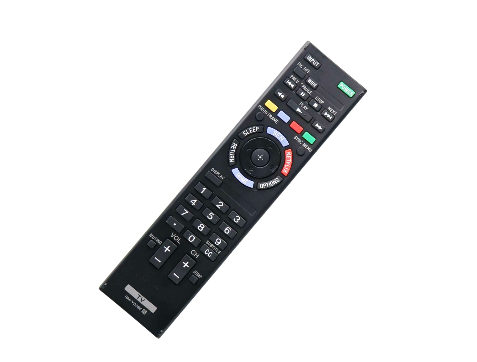Replace Remote RM-YD096 FOR SONY TV KDL46EX645, KDL50EX645, KDL55EX640 Netflix