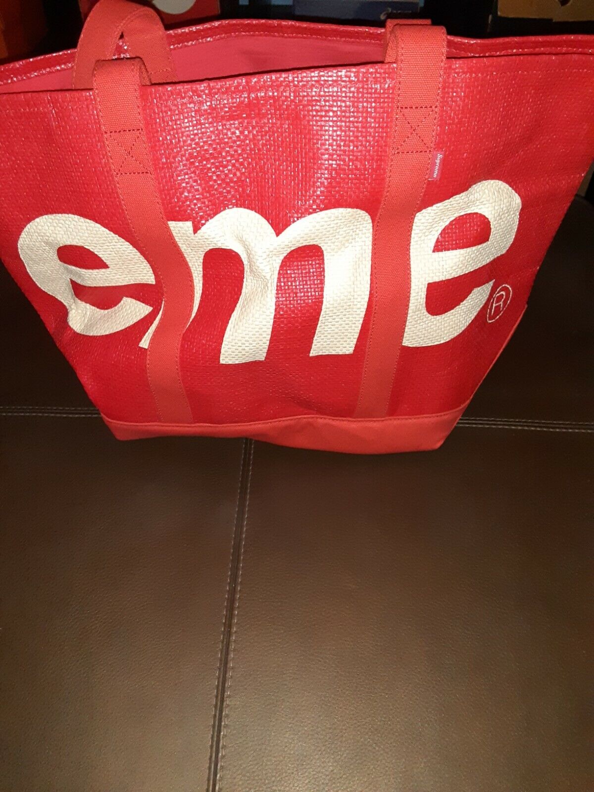 red supreme bag