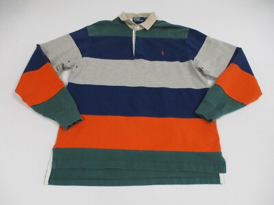 Vintage Polo Ralph Lauren Rugby Polo Shirt Mens Medium Green