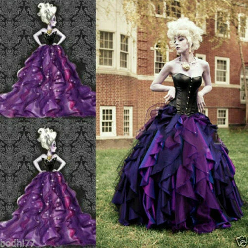 La Sirenita Bruja del Mar Úrsula Princesa Vestido Dama Juegos con disfraces Disfraz Foto 4 de 4