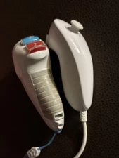 Set Of 2 White Nintendo Wii Nunchuck Controller - Works Great