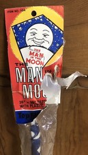 CRUNDEN M. MARTIN VINTAGE MAN IN THE MOON PAPER KITE NEW OLD STOCK